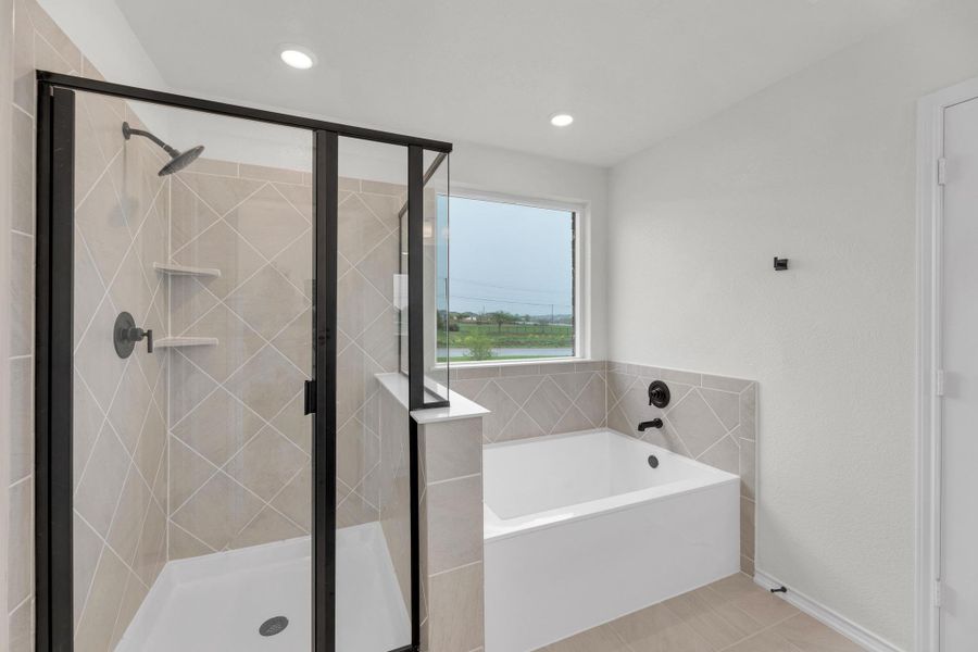 Furnished interior view inside a new home in Overlook Ranch, Georgetown (Image 7).