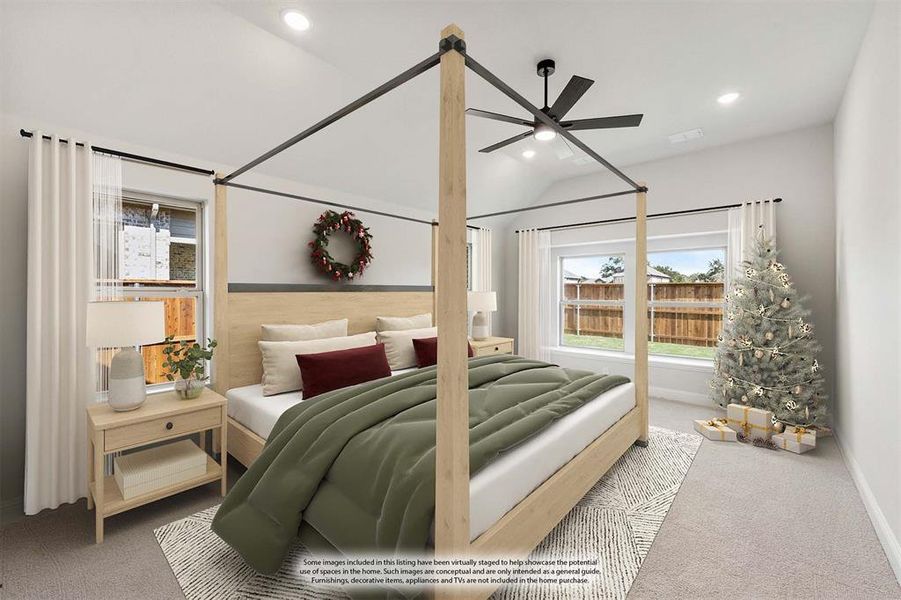 Furnished interior view inside a new home in Mockingbird Hills 60-65, Joshua (Image 7).