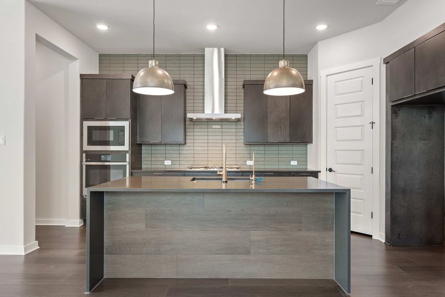 Furnished interior view inside a new home in Wolf Ranch, Georgetown (Image 8).