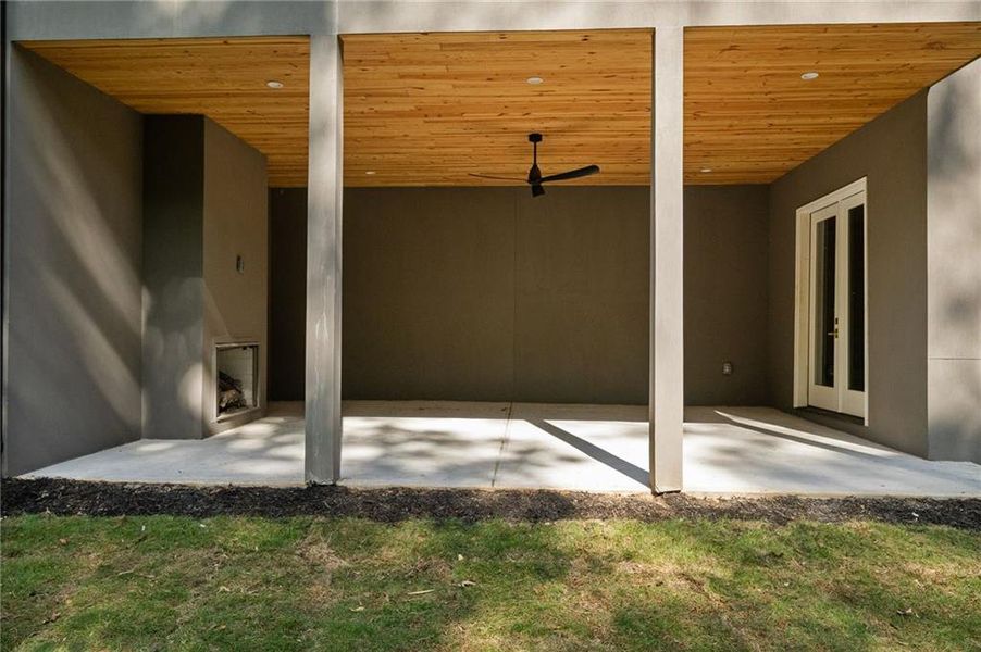 Exterior details and patio area of a home in , Atlanta (Image 31).