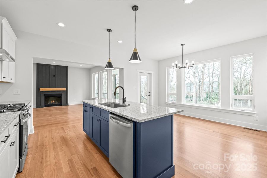 Furnished interior view inside a new home in , Hickory (Image 11).