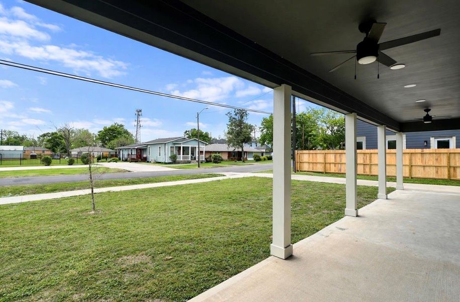 Exterior details and patio area of a home in , Houston (Image 21). Exterior details and patio area of a home in , Houston (Image 21).