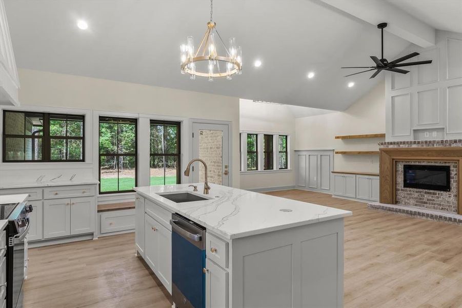 Furnished interior view inside a new home in , Grand Saline (Image 6).