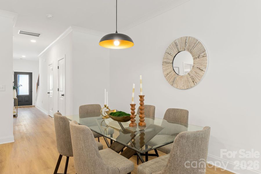 Furnished interior view inside a new home in , Charlotte (Image 37).