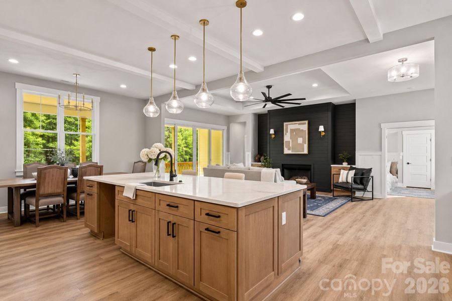 Furnished interior view inside a new home in , Clover (Image 7).