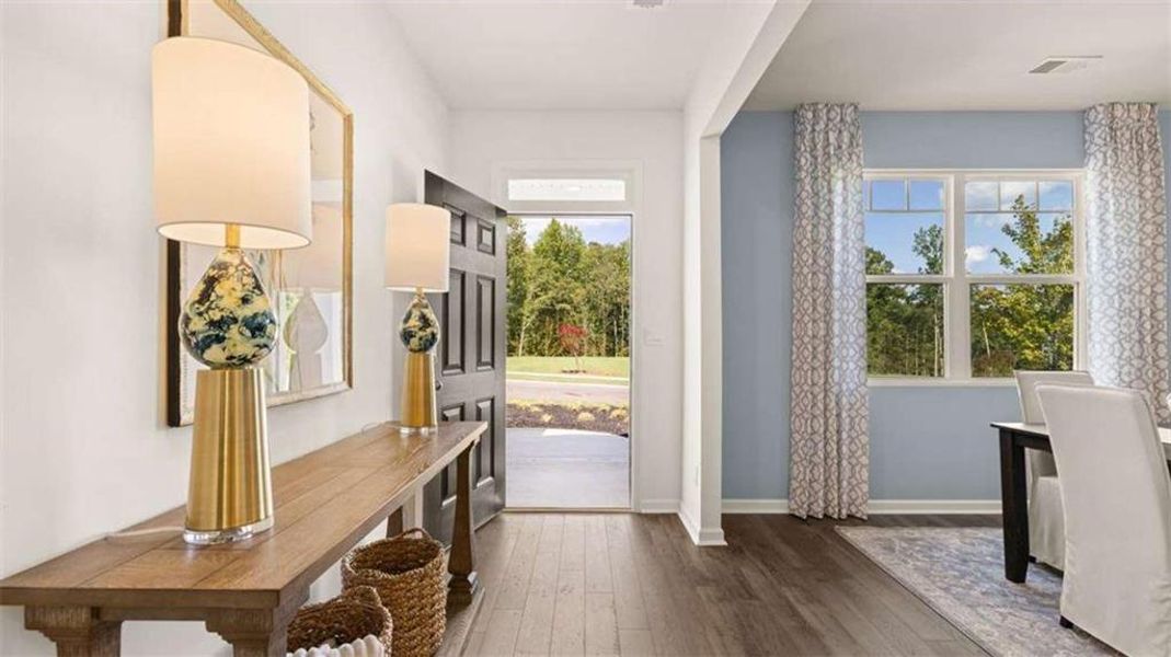 Furnished interior view inside a new home in Jackson Landing, Jefferson (Image 9). Furnished interior view inside a new home in Jackson Landing, Jefferson (Image 9).