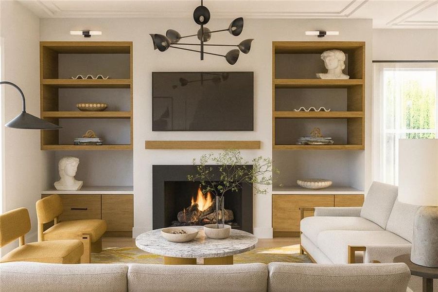 Furnished interior view inside a new home in Echo at Crabapple, Milton (Image 15).