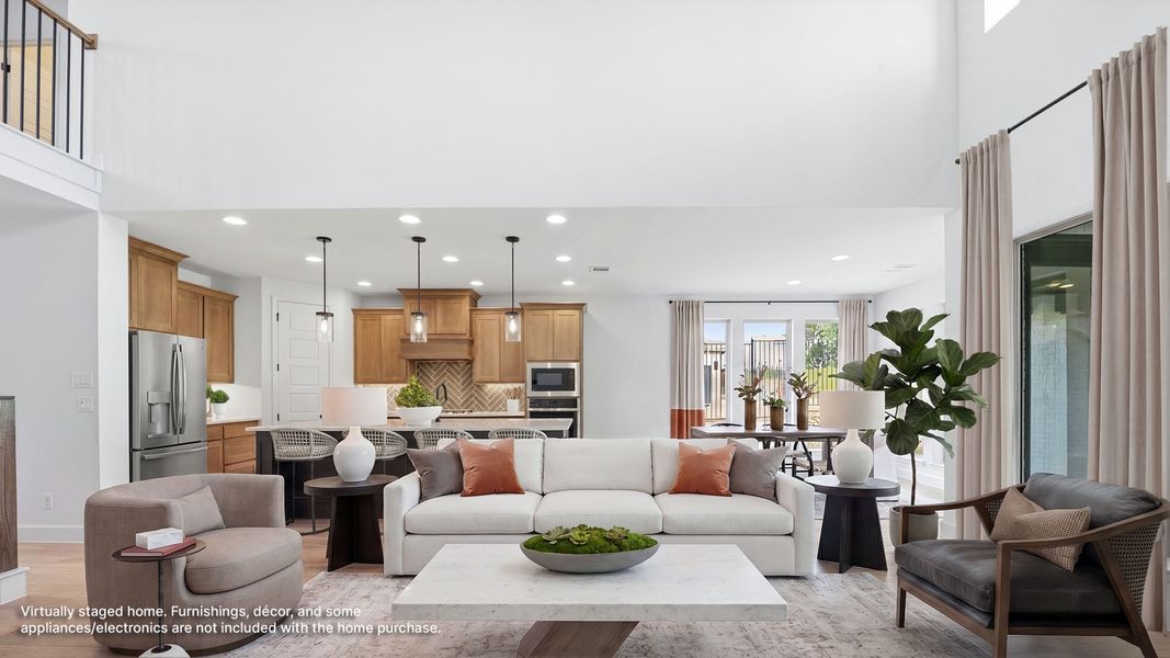 Furnished interior view inside a new home in The Heights at Uptown Celina, Celina (Image 6).