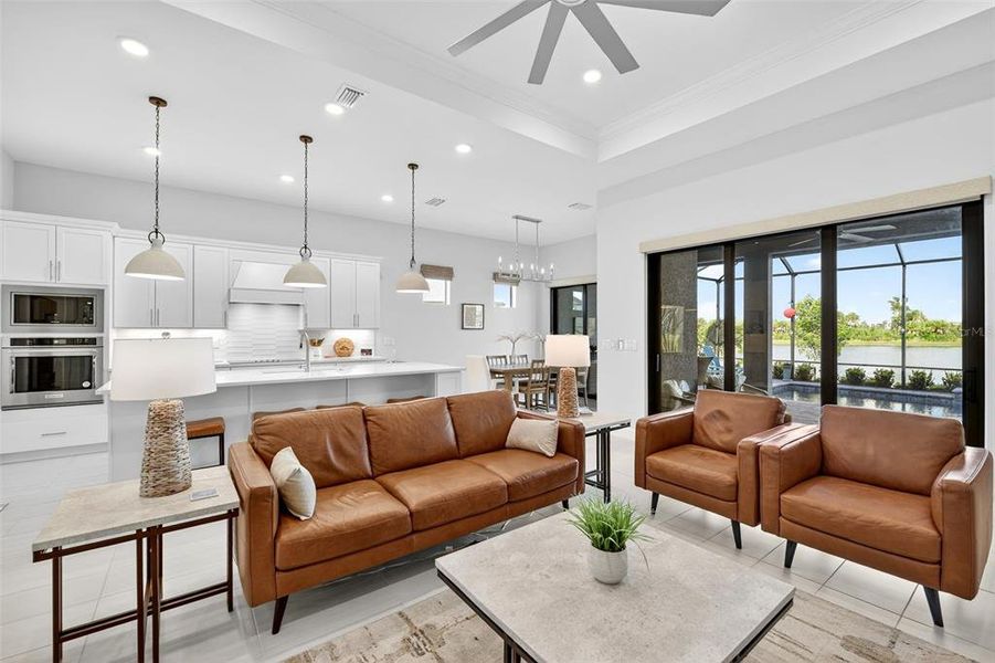 Furnished interior view inside a new home in , Venice (Image 7).