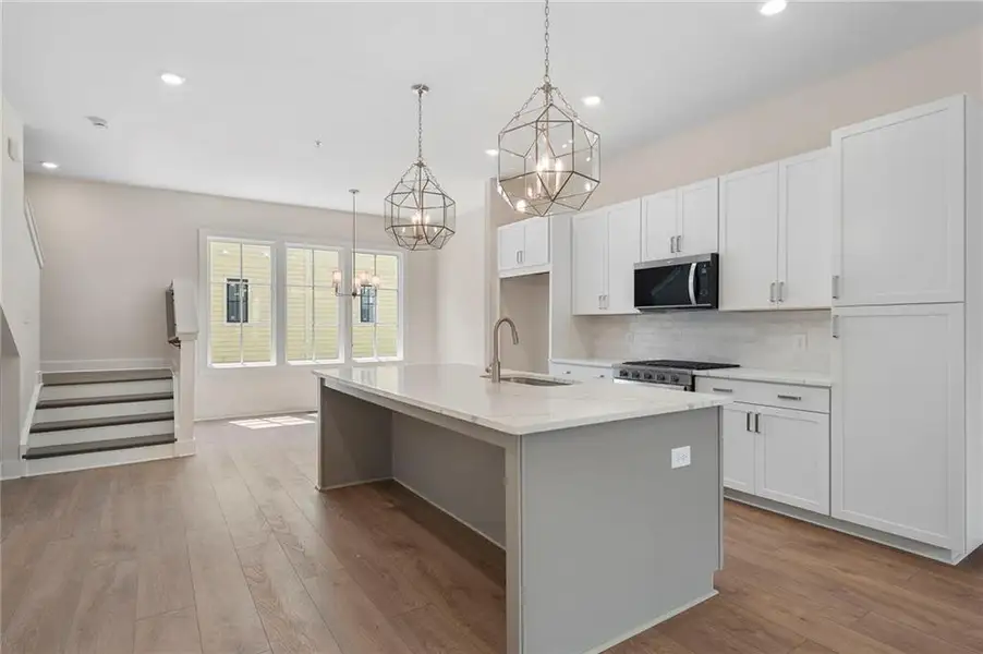 Furnished interior view inside a new home in , Atlanta (Image 3).