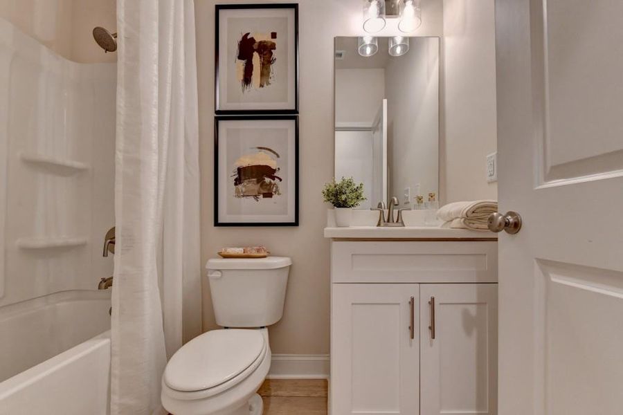 Furnished interior view inside a new home in Magnolia Grove, Mableton (Image 67). Furnished interior view inside a new home in Magnolia Grove, Mableton (Image 67).