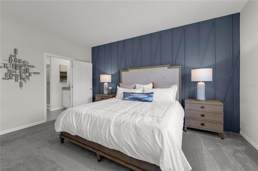 Furnished interior view inside a new home in Covered Bridge at Liberty Bluff, Haines City (Image 30). Furnished interior view inside a new home in Covered Bridge at Liberty Bluff, Haines City (Image 30).