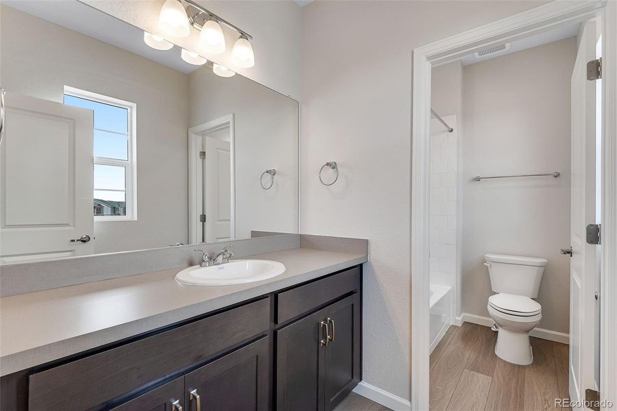 Furnished interior view inside a new home in Crescendo Collection at Reunion, Commerce City (Image 11). Furnished interior view inside a new home in Crescendo Collection at Reunion, Commerce City (Image 11).