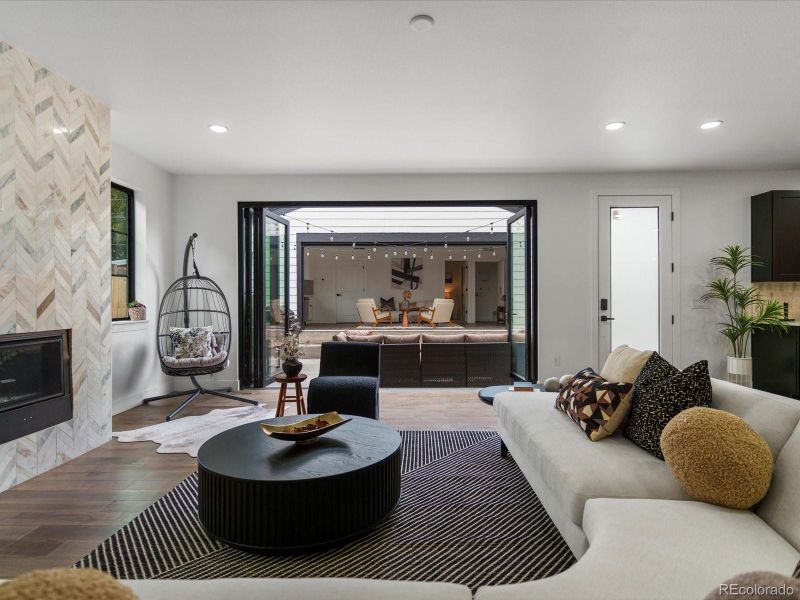 Furnished interior view inside a new home in , Denver (Image 28). Furnished interior view inside a new home in , Denver (Image 28).