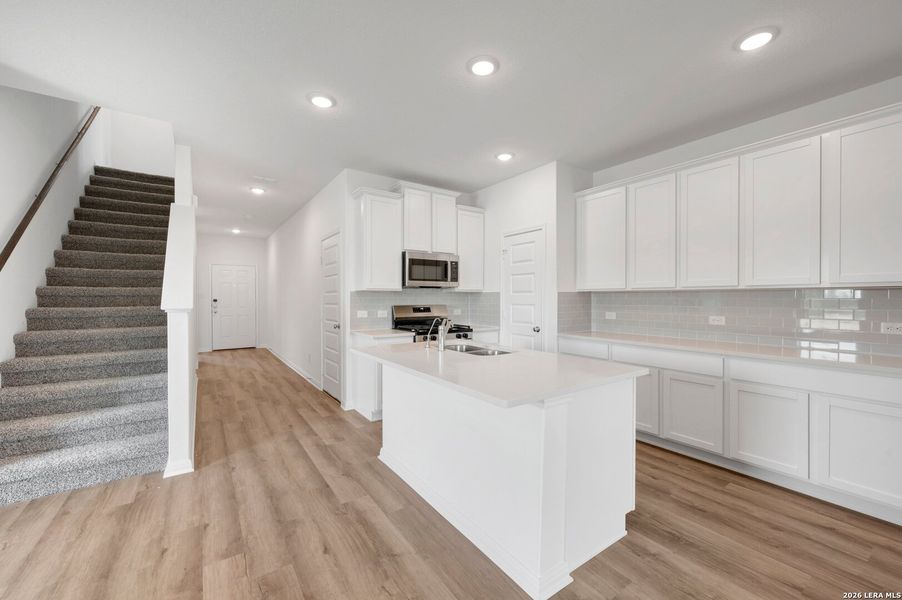 Furnished interior view inside a new home in Mesquite Ridge, San Antonio (Image 10).