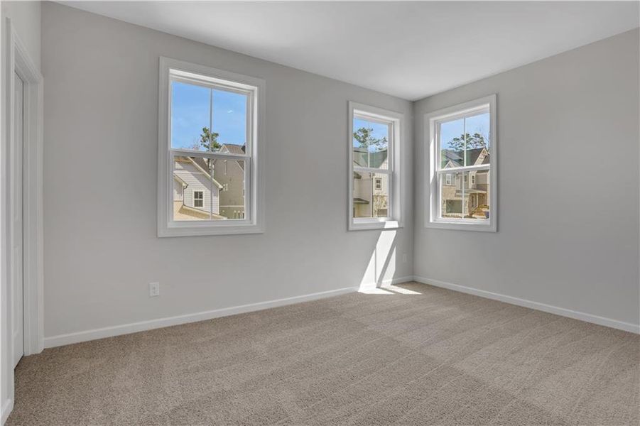 Spacious, unfurnished interior of a new home in Poppy at GreenHouse, Marietta (Image 25).