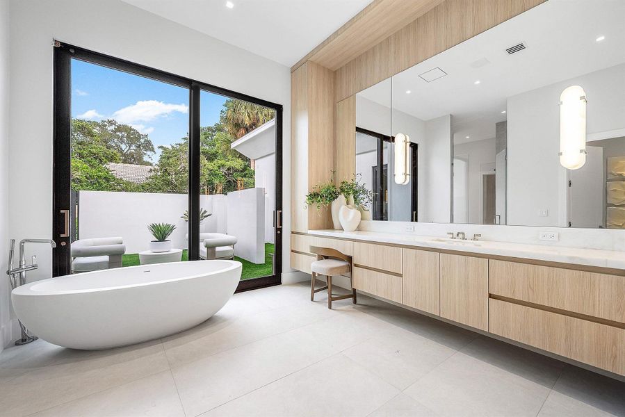 Furnished interior view inside a new home in , Delray Beach (Image 9).