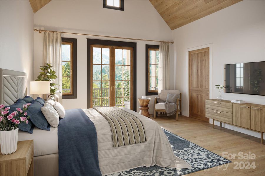 Furnished interior view inside a new home in , Sylva (Image 7).