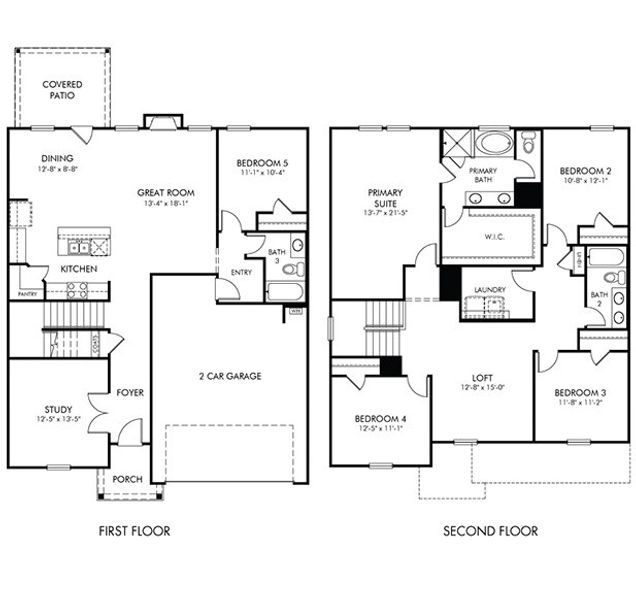 2D floor plan layout of this home in Ivey Township, Dallas, GA (Image 3).