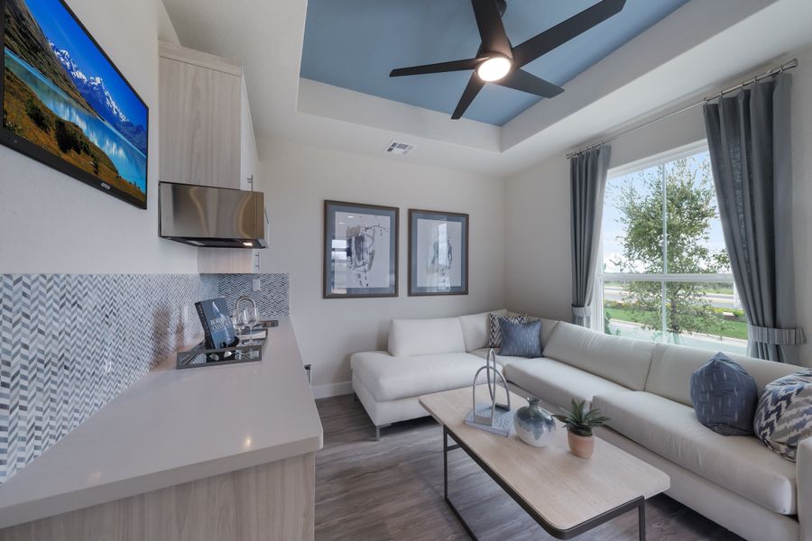 Furnished interior view inside a new home in Veramendi, New Braunfels (Image 12). Furnished interior view inside a new home in Veramendi, New Braunfels (Image 12).