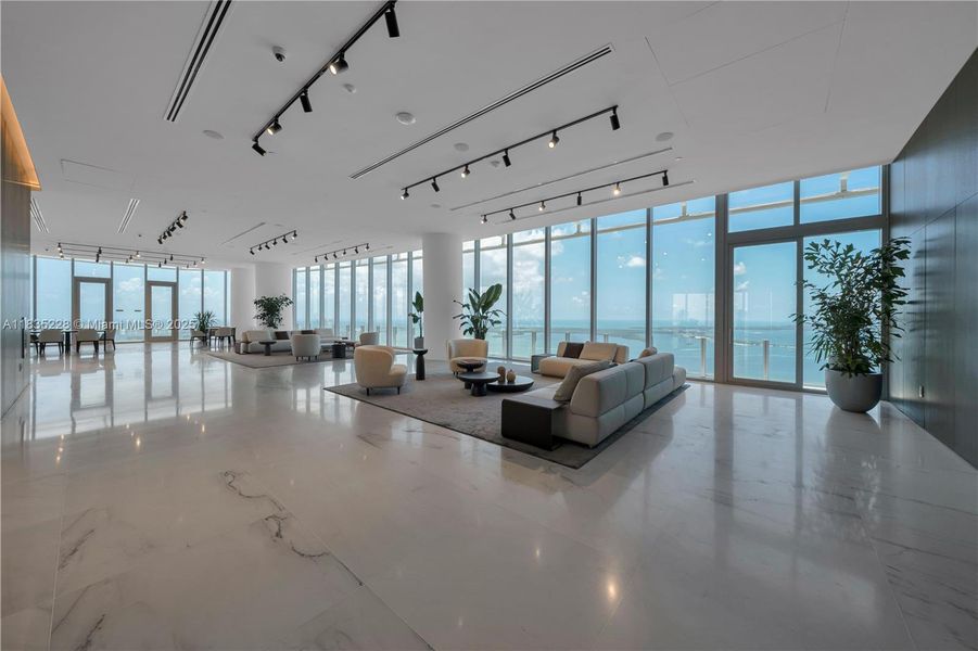 Furnished interior view inside a new home in Aston Martin Residences, Miami (Image 15).