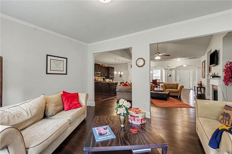 Furnished interior view inside a new home in , Atlanta (Image 24).