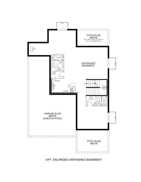 2D floor plan layout for the 6230 by Scott Felder Homes in Westerly, Erie, CO (Image 8).
