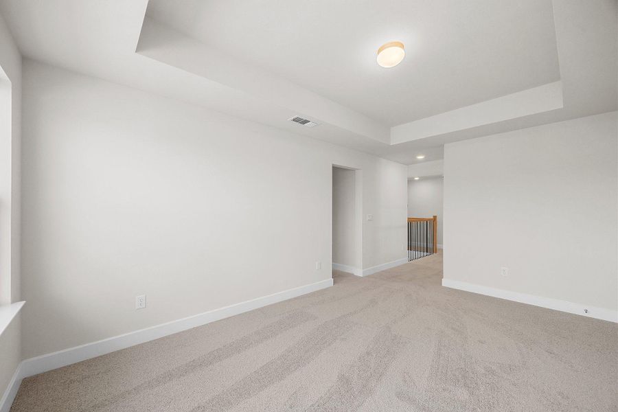 Spacious, unfurnished interior of a new home in The Colony, Bastrop (Image 32). Spacious, unfurnished interior of a new home in The Colony, Bastrop (Image 32).