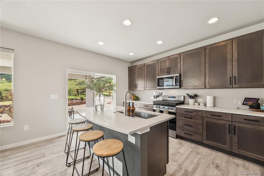 Furnished interior view inside a new home in , Monument (Image 13).