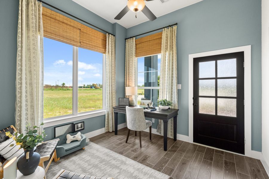 Furnished interior view inside a new home in Meridiana, Manvel (Image 13).