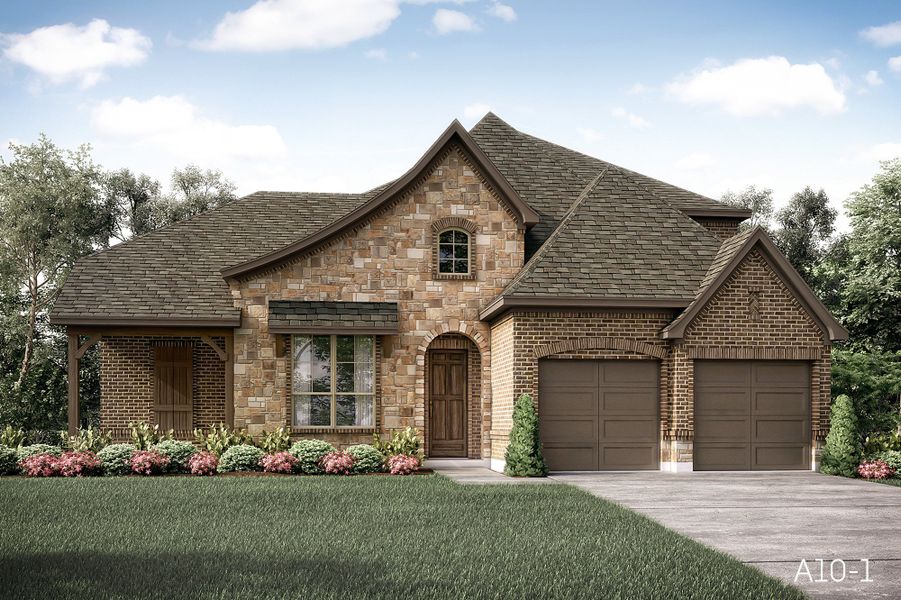 Representative exterior photo of a completed home built from the Jackson by John Houston Homes in The Oasis - Phase 1, Waxahachie, TX (Image 1). Representative exterior photo of a completed home built from the Jackson by John Houston Homes in The Oasis - Phase 1, Waxahachie, TX (Image 1).