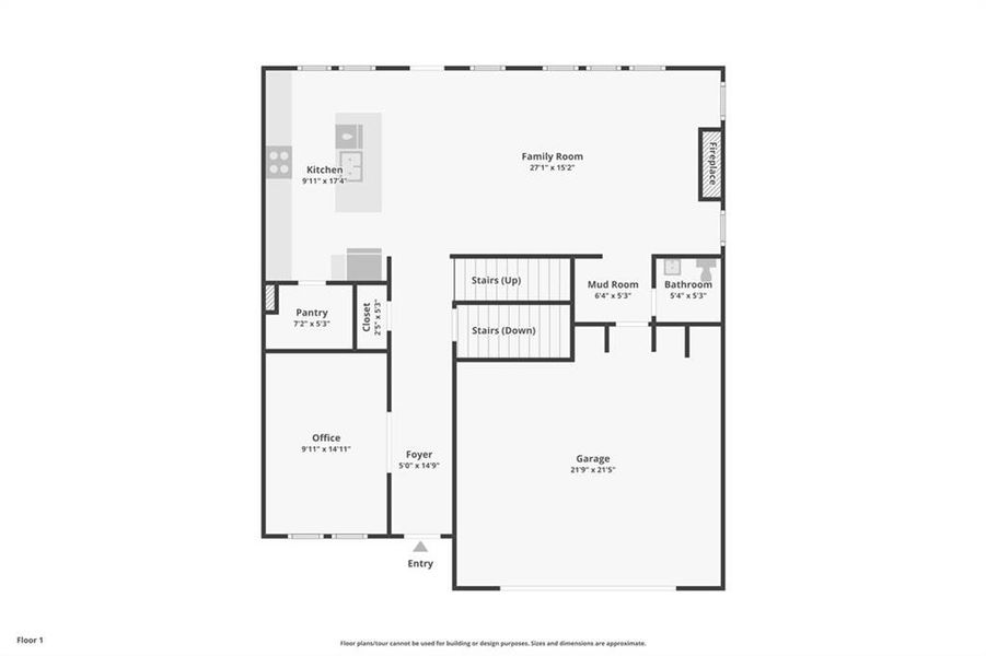 2D floor plan layout of this home in Ivey Township, Dallas, GA (Image 4).