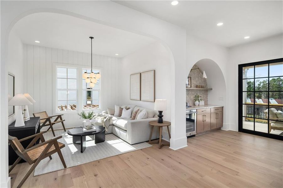 Furnished interior view inside a new home in , Milton (Image 39).