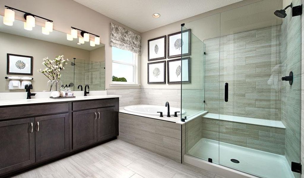 Primary Bath with Garden Tub & Walk-in Shower - Representative Photo