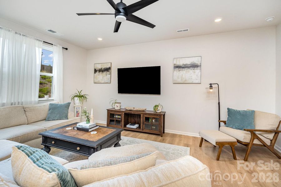 Furnished interior view inside a new home in Village at North Reach, Charlotte (Image 5).