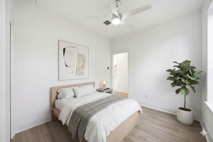 Furnished interior view inside a new home in , Houston (Image 8).