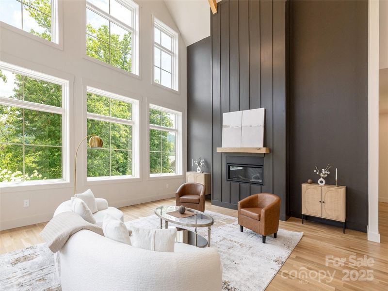 Furnished interior view inside a new home in , Asheville (Image 38).