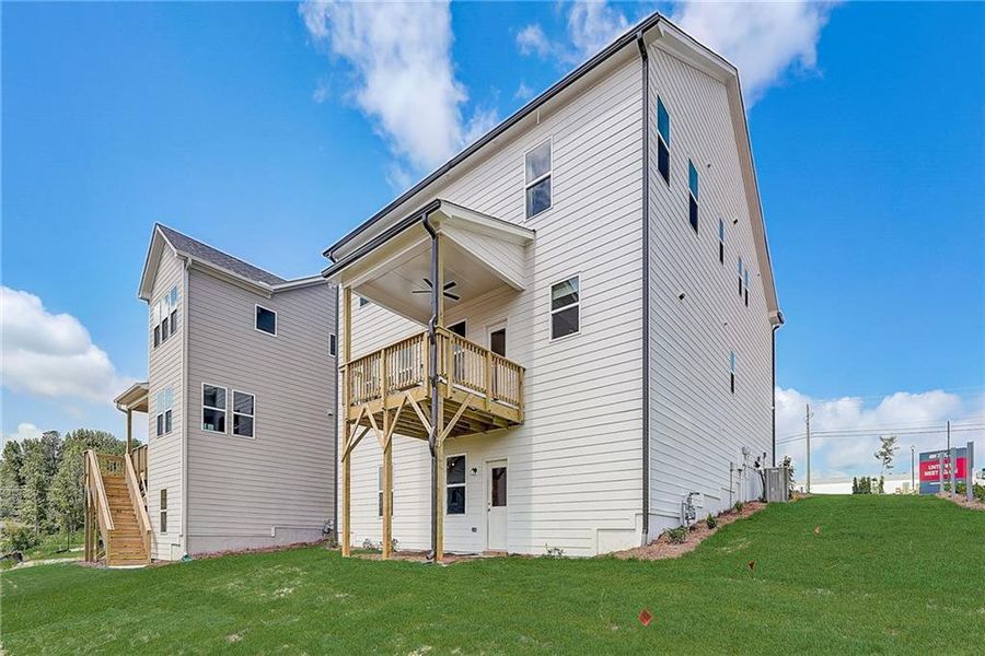 Exterior details and patio area of a home in Falls Creek, Flowery Branch (Image 26).