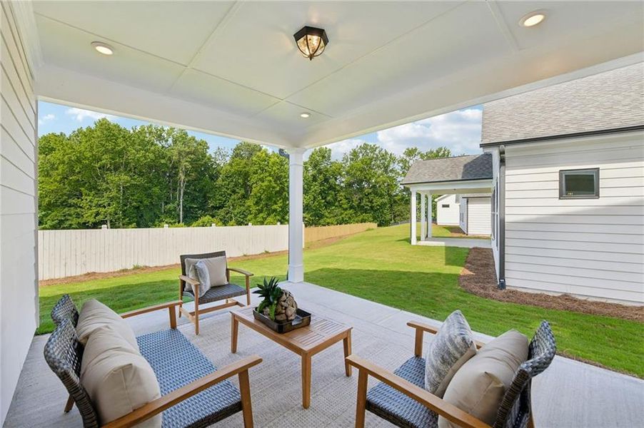 Exterior details and patio area of a home in Aberdeen, Hoschton (Image 30). Exterior details and patio area of a home in Aberdeen, Hoschton (Image 30).
