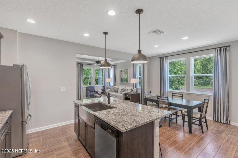 Furnished interior view inside a new home in Brook Forest - Single Family Homes, St. Augustine (Image 3).