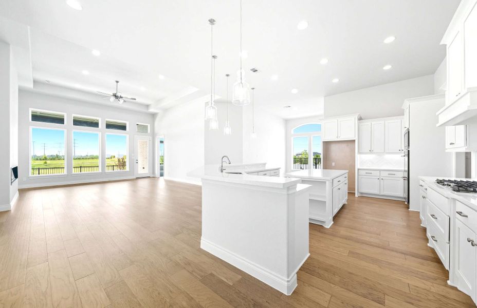 Representative furnished interior of a home built from the 3663 by Ravenna Homes in Artavia 70′, Conroe (Image 14).