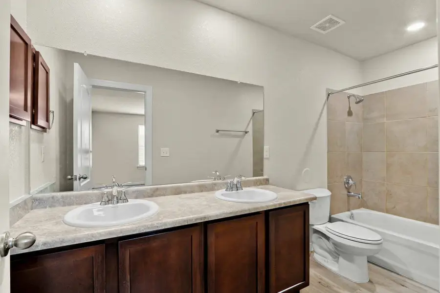Furnished interior view inside a new home in Rancho Desierto Bello, Horizon City (Image 14).