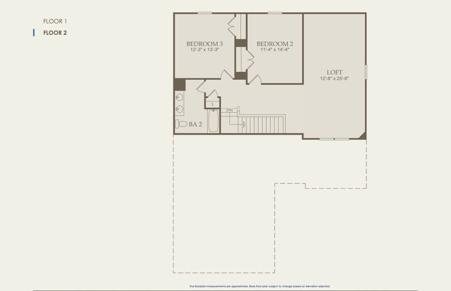 2D floor plan layout of this home in Indigo Park, Easley, SC (Image 6).