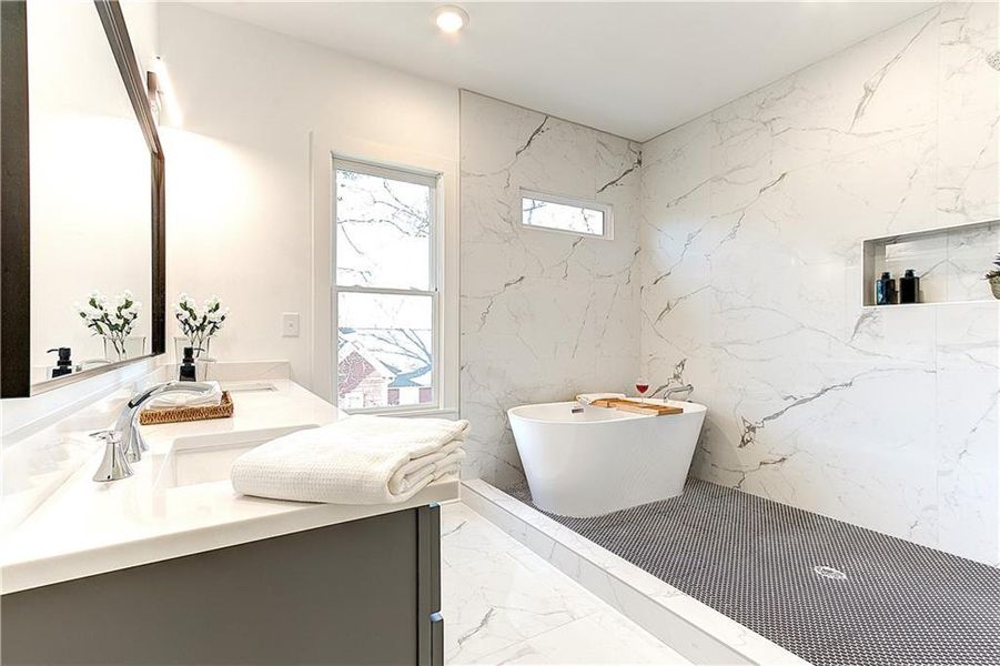 Furnished interior view inside a new home in , Atlanta (Image 5). Furnished interior view inside a new home in , Atlanta (Image 5).