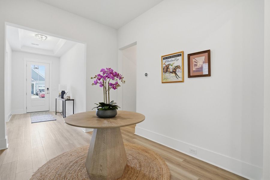 Furnished interior view inside a new home in Summerwind Crossing at Lakes of Cane Bay, Summerville (Image 6).