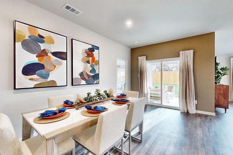 Furnished interior view inside a new home in Boardwalk Estates, Springtown (Image 6).