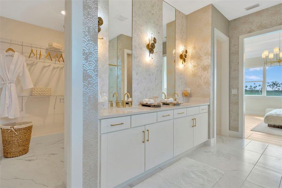 Furnished interior view inside a new home in Biscayne Landing at Seaire, Parrish (Image 42).