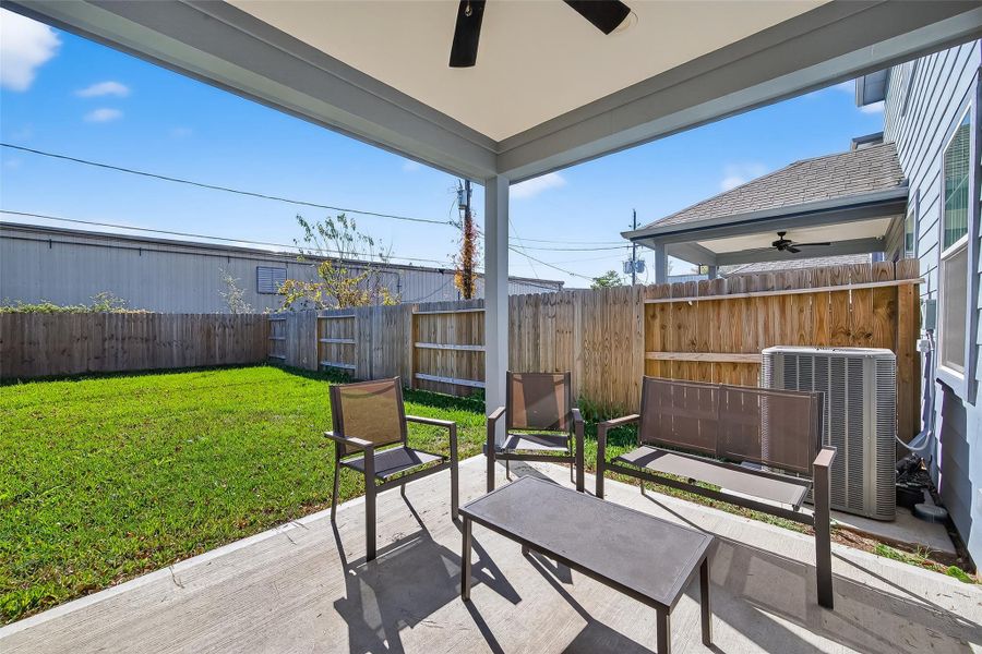 Exterior details and patio area of a home in , Houston (Image 23).