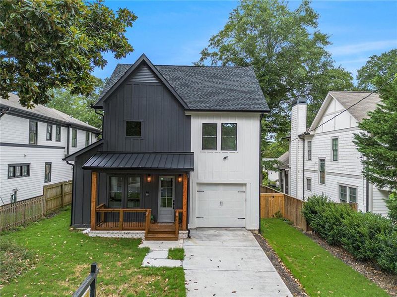 Front exterior of a new home in , Atlanta, GA, highlighting curb appeal (Image 30). Front exterior of a new home in , Atlanta, GA, highlighting curb appeal (Image 30).