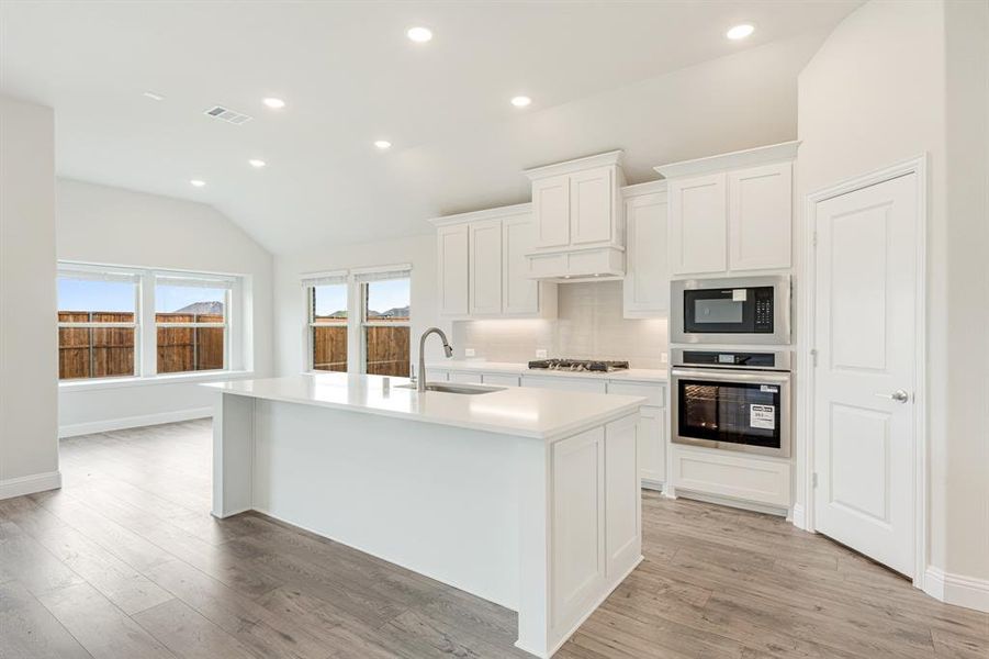 Furnished interior view inside a new home in ArrowBrooke Classic 50, Aubrey (Image 13).